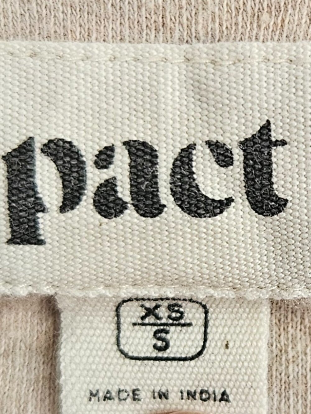 Pact Brooklyn Cardigan XS/S Wheat Heather Organic Cotton Minimalist Travel Comfy - Picture 2 of 8
